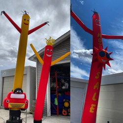 Air Dancer - 15 Foot - Red with Yellow Arms